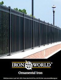 Iron World Ornamental Iron Fence brochure cover
