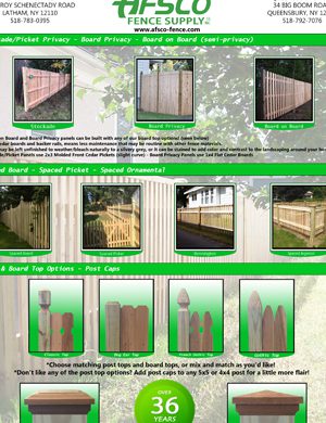 AFSCO Wood Fence brochure cover
